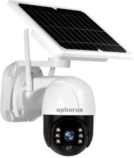 ephorus Solar 5Mp 4G Sim Based Pan & Tilt Zoom CCTV Camera, Outdoor Camera, Weatherproof Security Camera
