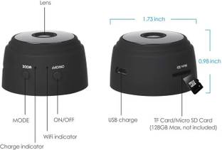SIOVS Wireless HD 1080P SPY Hidden Camera WiFi mini camera mobile connect Spy Camera