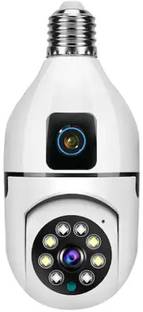 OneXsale Wifi Bulb dual lens CCTV Motion Alert Night Vision slot built SD Card Support Security Camera