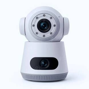kanyansh 4+4MP Dual Lens PTZ|Live Monitoring|Night Vision|Motion Detection|Two-Way Audio Security Camera