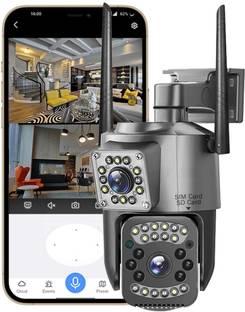 JOSS Wireless 5MP+5MP HD 1080p WiFi Dual Screen Night Vision Bullet,360° Dual lens 3.3 IP Camera Camera