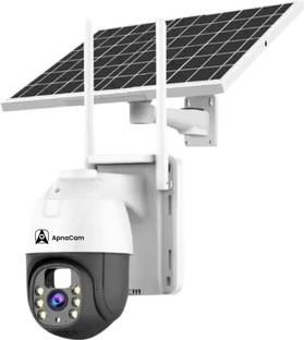 ApnaCam 4G New Solar Saver Built-in Siren,Two-Way Audio,Night Vision IP66 Waterproof Security Camera