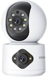 Viewvision AT-BTS Full HD 3MP+3MP Dual Lens (360°) Wi-Fi Pan-Tilt 2 Way Talk Night Vision Security Camera