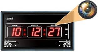 FREDI HD PLUS WiFi Digital Wall Clock Wireless Hidden Camera Clock with Live Feed 1080p HD Security Camera