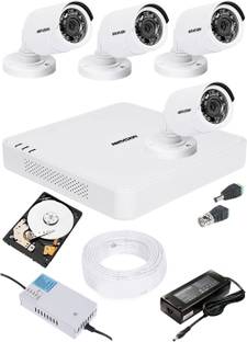 HIKVISION 4 CHANNAL HD DVR 1080P,Outdoor Camera 4Pcs,Hard Disk 1Pcs,Full Combo Set Security Camera