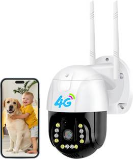 Maizic Smarthome 4G PTZ FHD with Night Vision, Motion Alerts, 2-Way Audio, and SD Card Support Security Camera