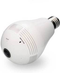 SKY HUB V380 Pro Fisheye 360 Panoramic Wireless CCTV and Smart LED Bulb with Holder Security Camera