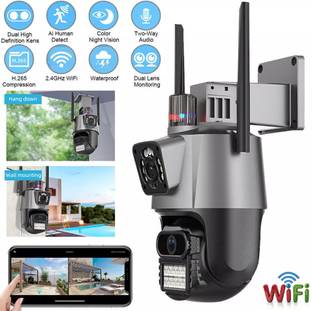 AVOIHS Wireless WiFi IP Camera Dual Lens Digital Zoom App View Night Vision 2way Audio Security Camera