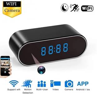 AVOIHS WiFi HD 4k Digital Table Clock Camera Wireless Video Audio Recording Live View Security Camera
