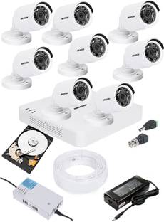 HIKVISION 2MP HD 8 CHANNAL DVR DS-HGHI-F1 & 8Pcs BULLET 1080p DS-COT-IRP Camera COMBO KIT Security Camera