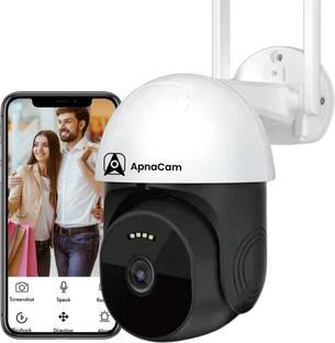 ApnaCam 4G Sim 3MP Outdoor Ptz Camera with Night Vision, Motion Alerts, 2-Way Audio Security Camera