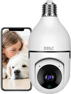 DDLC Wi-Fi Full Ultra HD CCTV Wireless Bulb Shape Camera 1080p V380 Pro Indoor 360° Security Camera