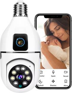 GiftNow Bulb PTZ dual lens 2-way Audio Night Vision Motion Alert SD card support Security Camera