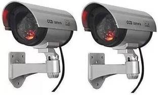 nunki trend 2 Pcs duplicate Security CCTV Fake Dummy Camera Waterproof IR Blinking Flashing Security Camera