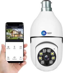 Maizic Smarthome 1080p WiFi Bulb Camera with 360° Panoramic View | Wireless IP CCTV Camera | Security Camera