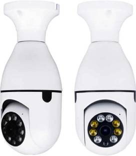 favone Panoramic Bulb Camera Motion Alert Night Vision SD Card Support 2-way Audio Security Camera