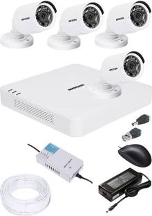 HIKVISION 1080p HD 4 CHANNAL DVR DS-HGHI-F1 & 4Pcs BULLET 720p DS-COT-IRP Camera COMBO KIT Security Camera