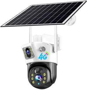 MANIA ELECTRO 4G SOLAR DUAL CAMERA 4MP LIVE VIEW Night Vision|| Wide Angle Motion Tracking Security Camera