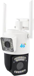 ELEKTRO WELT 4G PTZ DUAL LENS PTZ full hd Waterproof, Color Night Vision, Live View, Security Camera