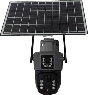 HIXECURE 3MP+3MP 4G Solar PT Camera/ Dual Camera/ Full Color Night Vision/ MotionTracking Security Camera