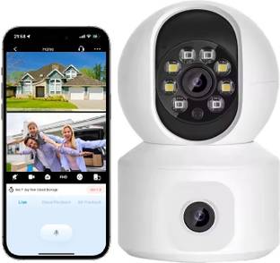 OSQD 360° PTZ CCTV WiFi Camera Dual Lens | Human Tracking | Floodlight Security Camera