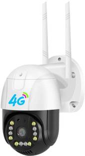 MANIA ELECTRO 4G 5MP PTZ Sim Camera with Live View Two Way Intercomm IP 66 Support SD/SIM Card Security Camera