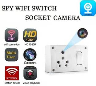 SIFATECH 4K WiFi Switch Socket Camera HD Audio Video Recording Watch Live Security Camera Security Camera