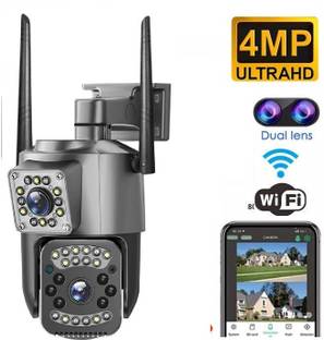 AVOIHS CCTV WiFi Dual Lens Dual Screen 1080p Camera Live View TwoWay Audio Night Vision Security Camera