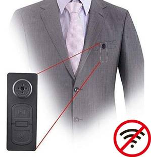 Point Zero New HD Mini Shirt Button camera Camera 720p And 32GB Support Without WIFI Security Camera