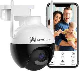 ApnaCam 3MP WiFi Outdoor Smart Dome Camera, 360° Pan/Tilt, Security Camera Security Camera