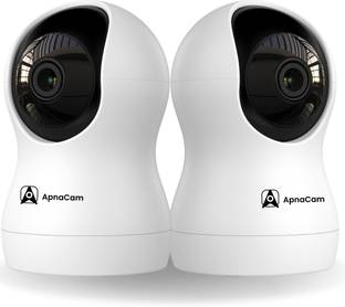 ApnaCam Z11 Full HD 360 Camera with Motion Alert, 2-Way Talk & Night Vision, Pack-2 Security Camera