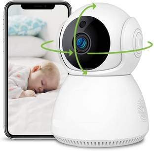 TP PLUS 1080p Wireless PTZ Bulb Shape V380 Pro| Indoor 360° Smart Home Motion Sensor LED Security Camera
