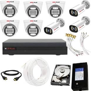 WEB PLUS CP PLUS 8 Channal HD DVR with 8 Camera complete setup Security Camera