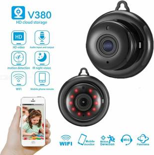 IC PLUS 6 V380 Mini WiFi Full HD Spy IP Camera Hidden Wireless CCTV Security with Microphone Cloud Bas...