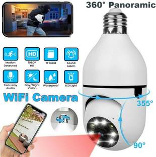 Bzrqx Bulb ptz WiFi Full HD Spy Camera Hidden Wireless CCTV Night Vision Live Mobile Security Camera