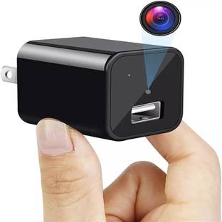 Bzrqx Plug Camera 1080p HD Resolution Play USB Charger Motion Detection Loop Recording Spy Camera