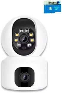 OneXsale SecureDual CP Cam Night Vision 128GB Multi-User, Motion Live View, Free SD Card Security Camera