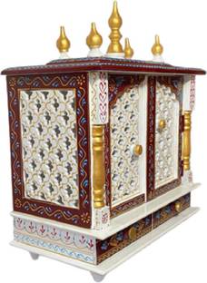 CRAFTSFORT (Mandir) Temple for Home Pooja, Arti ||Unique Design Temple for Home and Office Solid Wood Home Temple