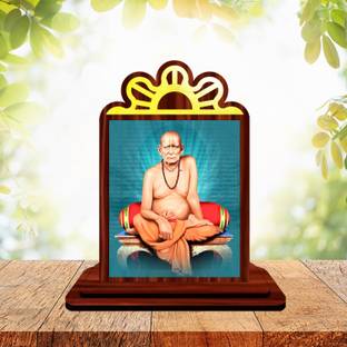 GiftsRange Akkalkot Swami Samarth Temple Mini Engineered Wood Home Temple