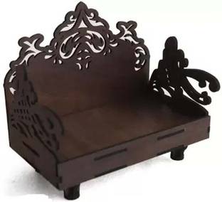 MRIYANGNI Wooden Singhasan Beautiful Plywood Mandir Pooja Handicraft Design Solid Wood Home Temple