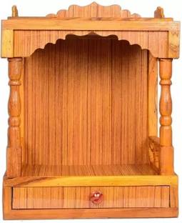 Om Enterprise Handmade Wood temple for home / office Engineered Wood Home Temple
