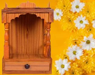 sakshi traders Solid Wood Home Temple