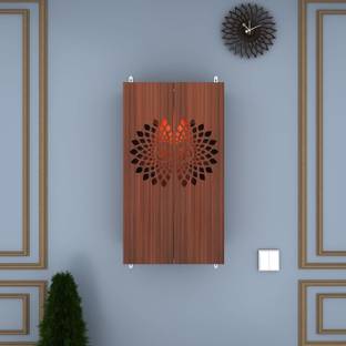 ANIKAA Spirit Pooja Temple Engineered Wood Home Temple