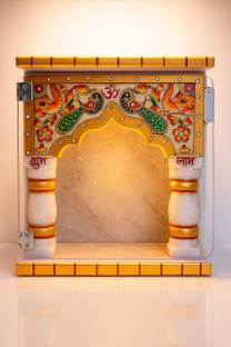 Dhakad WHITE MARBLE PAINTING MANDIR Stone Home Temple