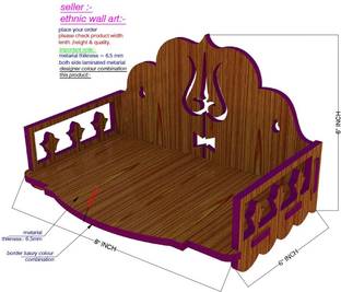 ETHNIC WALL ART TEMPLE10053 NENA Engineered Wood Home Temple
