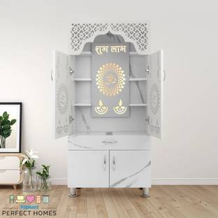 Flipkart Perfect Homes Temple With Led Light Engineered Wood Home Temple