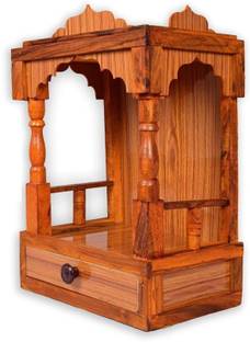 Nifinity. beautiful wooden Plywood Mandir for Pooja Home Decoration Engineered Wood Home Temple