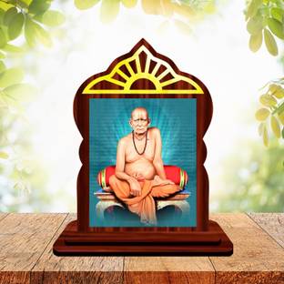 GiftsRange Akkalkot Swami Samarth Temple Mini Engineered Wood Home Temple