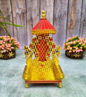 shinde exports wooden laddu gopal singhasan for god idols Engineered Wood Home Temple