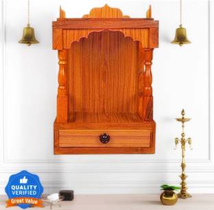 Nivistar Enterprises. wooden temple for home pooja ghar Engineered Wood Home Temple